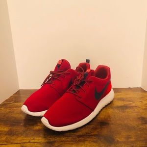 Red Nike Roshe One- Size 9.5